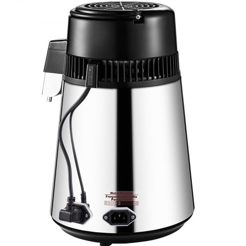 VEVOR Stainless Steel Water Distiller 1.1 Gal 0.3 Gal/H 750W Countertop