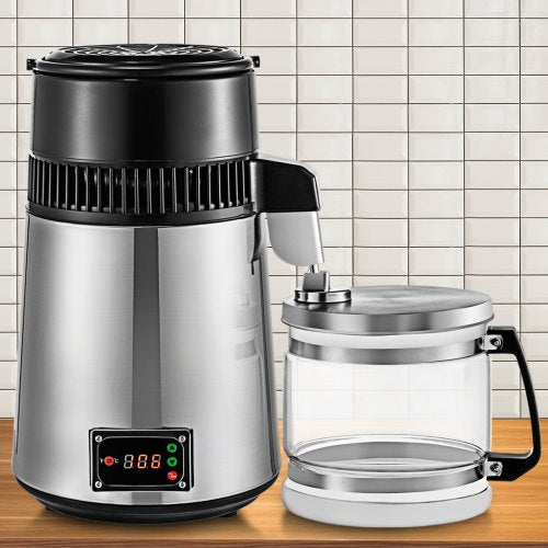 VEVOR 4L Stainless Steel Water Distiller Countertop Machine For Home