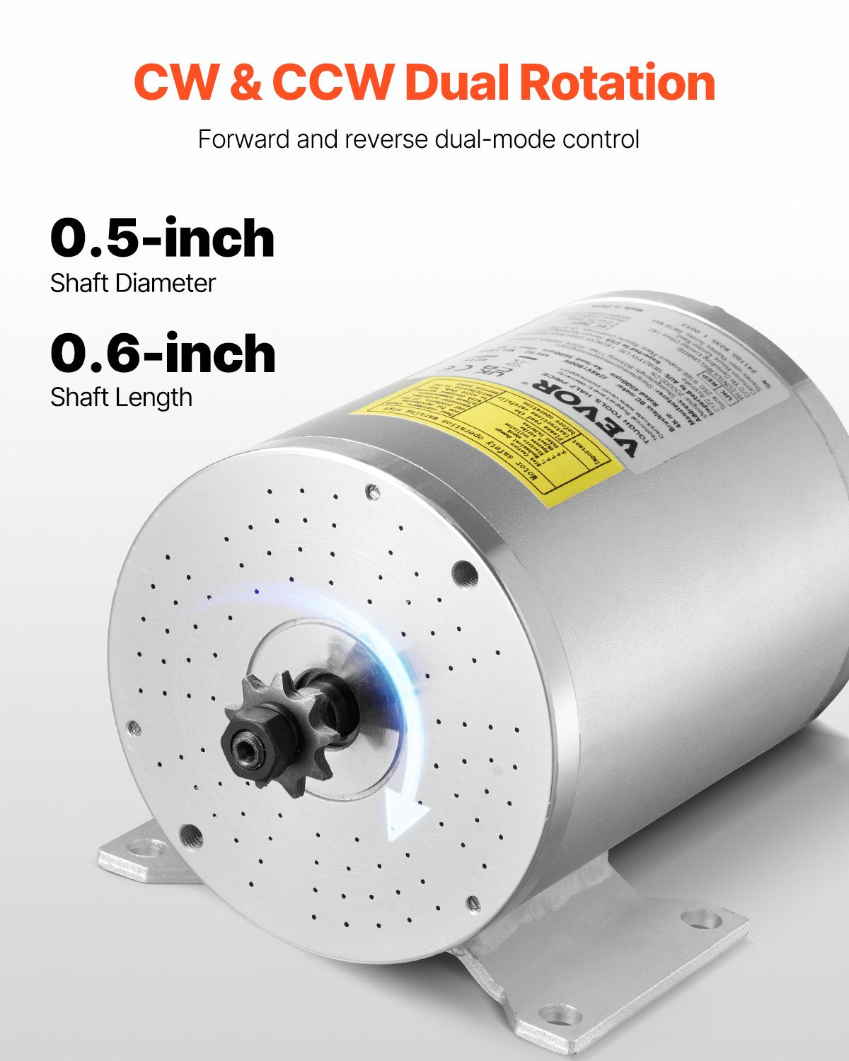 1800W Electric Brushless DC Motor Kit 48V 4500rpm with Upgraded Speed Controller