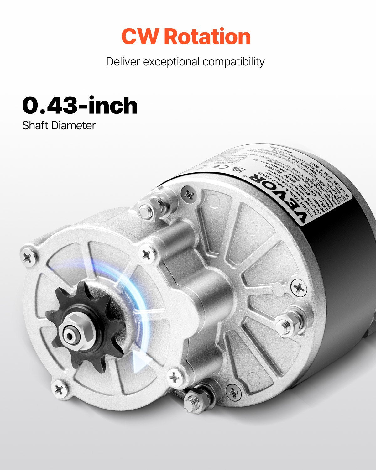 250W DC Motor Kit 24V 2700rpm Brushed with Speed Controller & Throttle Grip