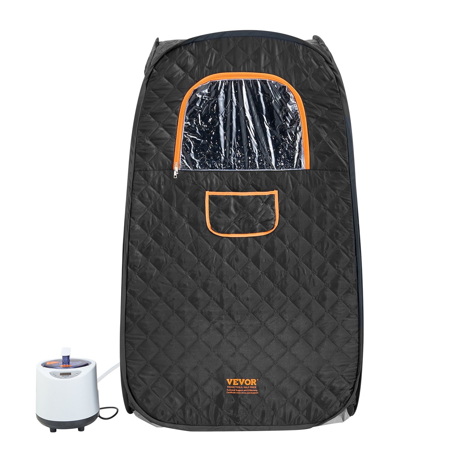 Compact Portable Steam Sauna Tent 1000W w/Chair Storage Bag Remote Control Home