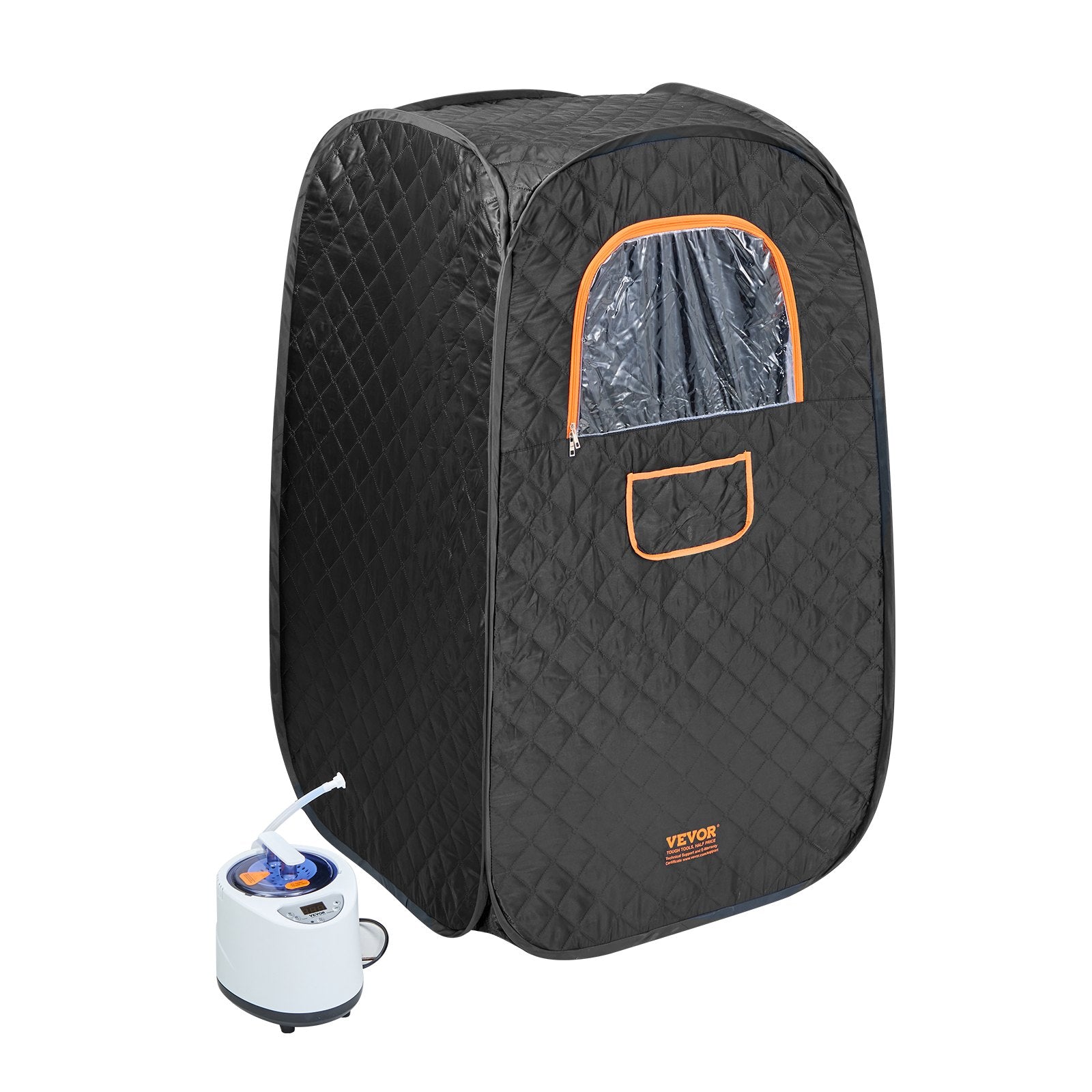 Compact Portable Steam Sauna Tent 1000W w/Chair Storage Bag Remote Control Home