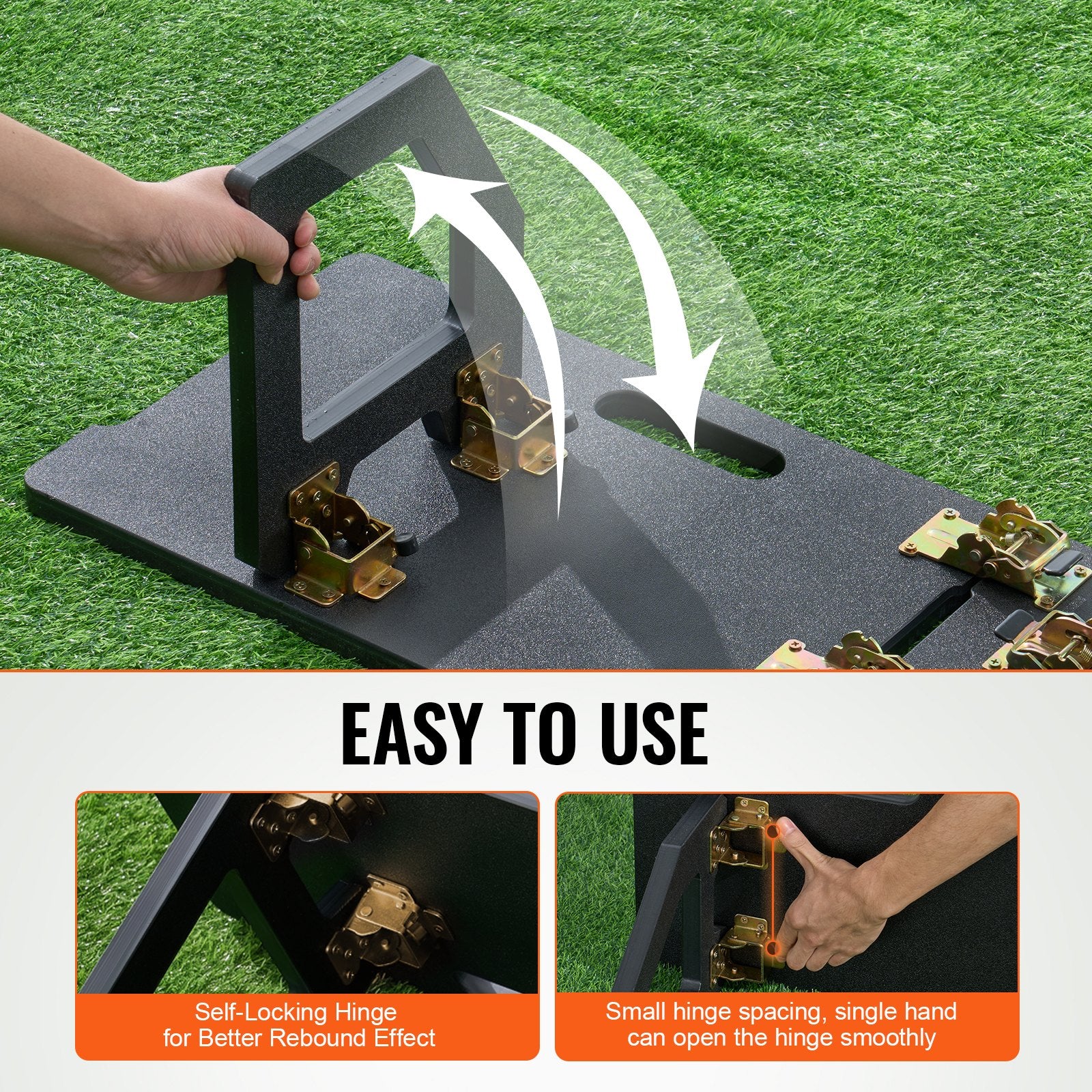 Soccer Rebounder Board 45"x13" Foldable HDPE Kickback