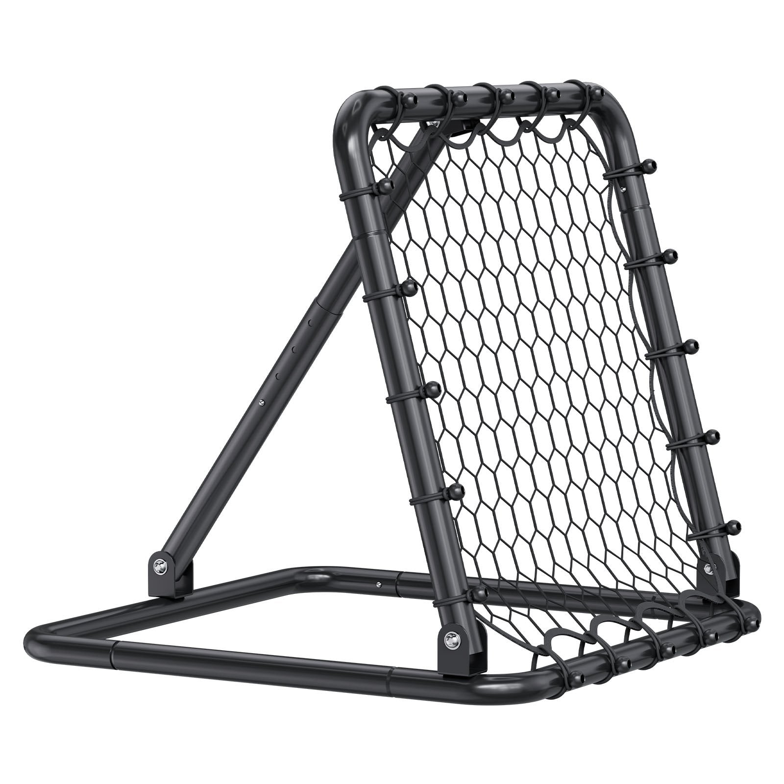 Soccer Rebounder Net 34x34in Portable Football Training Adjustable Angles