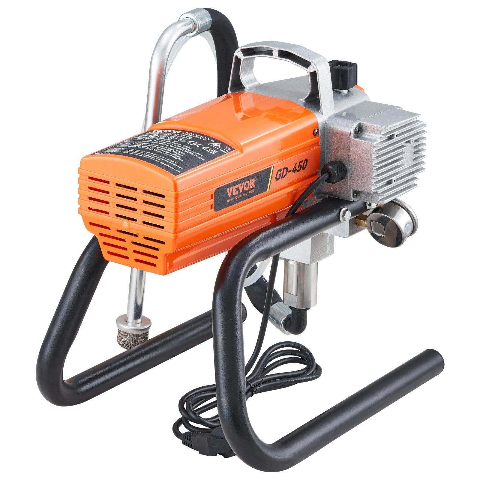 Paint Sprayer 1500W Airless 3000PSI Hose Gun Home Industrial Metal Structures