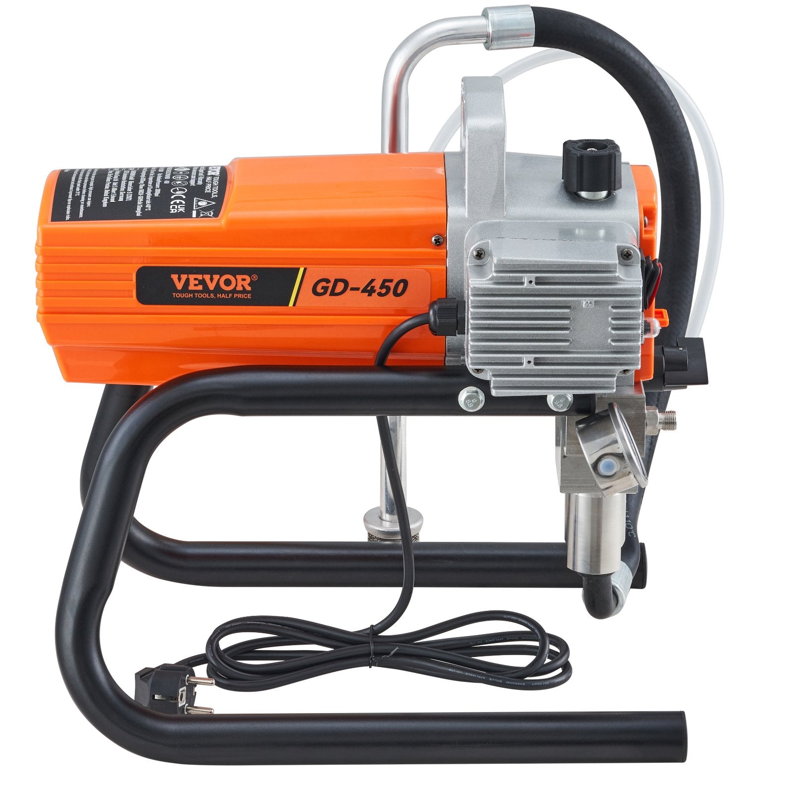Paint Sprayer 1500W Airless 3000PSI Hose Gun Home Industrial Metal Structures