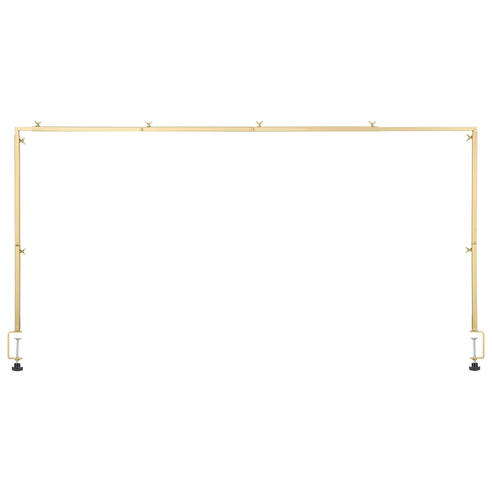 Over Table Rod Stand with Clamps 13"-42" Tall 28"-98" Adjustable Gold Frame