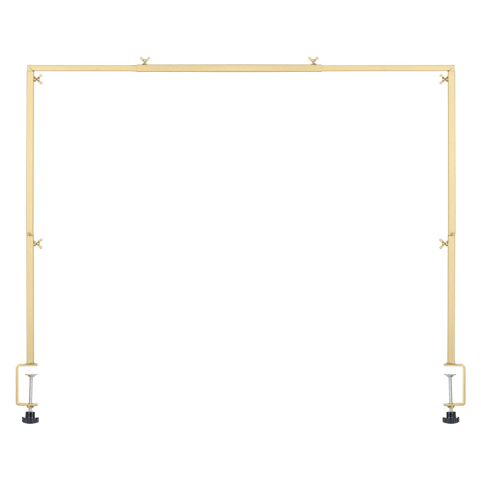 Over Table Rod Stand with Clamps 13"-42" Tall 28"-98" Adjustable Gold Frame