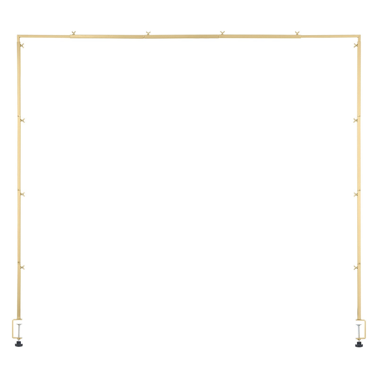 Over Table Rod Stand with Clamps 13"-42" Tall 28"-98" Adjustable Gold Frame