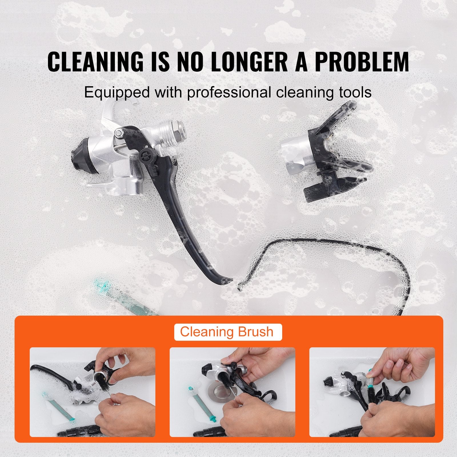 Stand Airless Paint Sprayer 950W 3000PSI High Efficiency Handheld Home Use