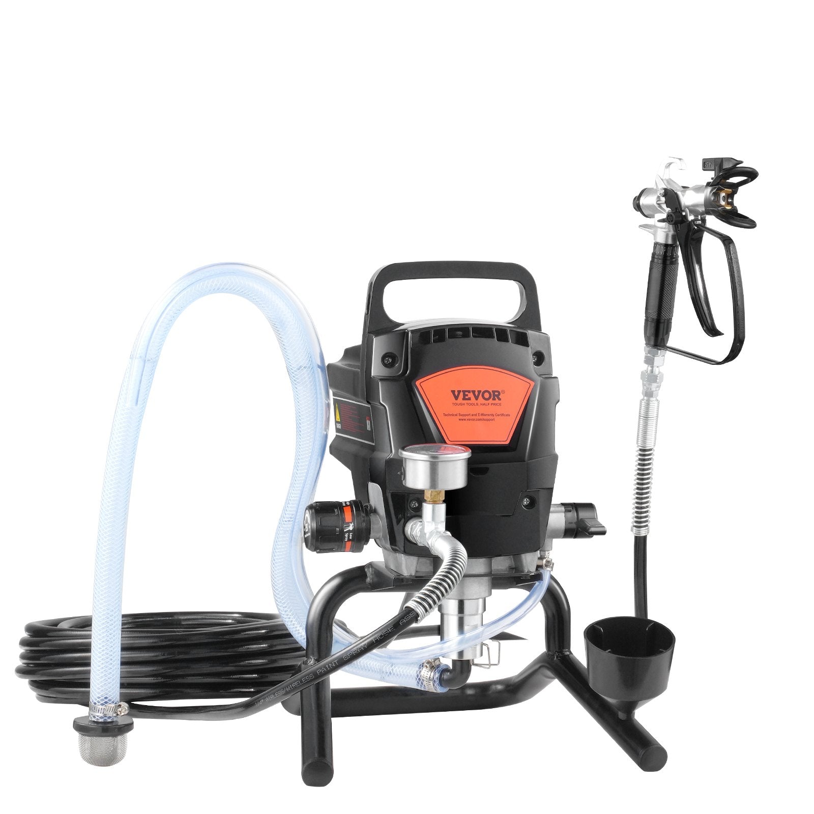 Stand Airless Paint Sprayer 950W 3000PSI High Efficiency Handheld Home Use