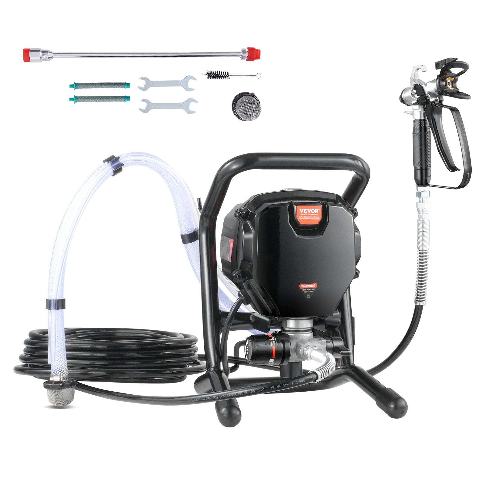 Stand Airless Paint Sprayer 750W 3000PSI High Efficiency Handheld Home Use