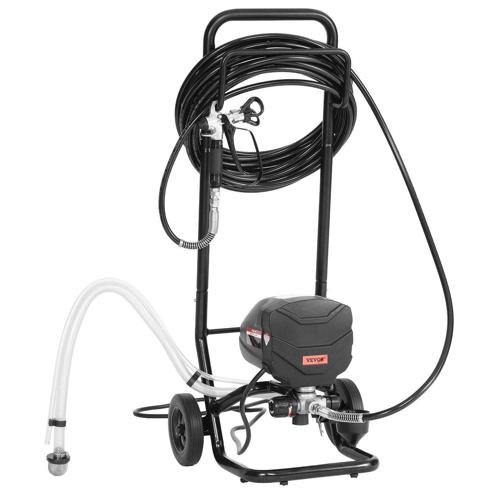 St& Airless Paint Sprayer 650W 3000PSI with Cart, Hose, Nozzles & Extension Rod