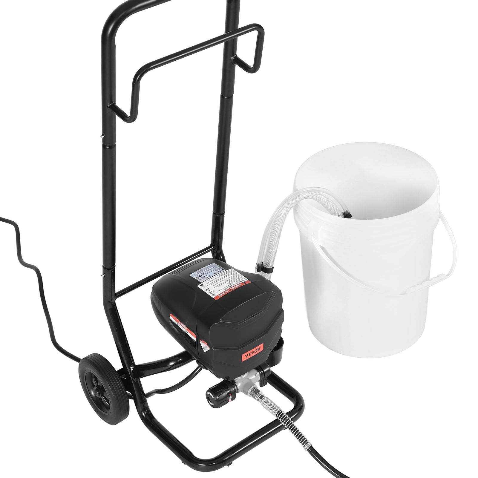 St& Airless Paint Sprayer 650W 3000PSI with Cart, Hose, Nozzles & Extension Rod