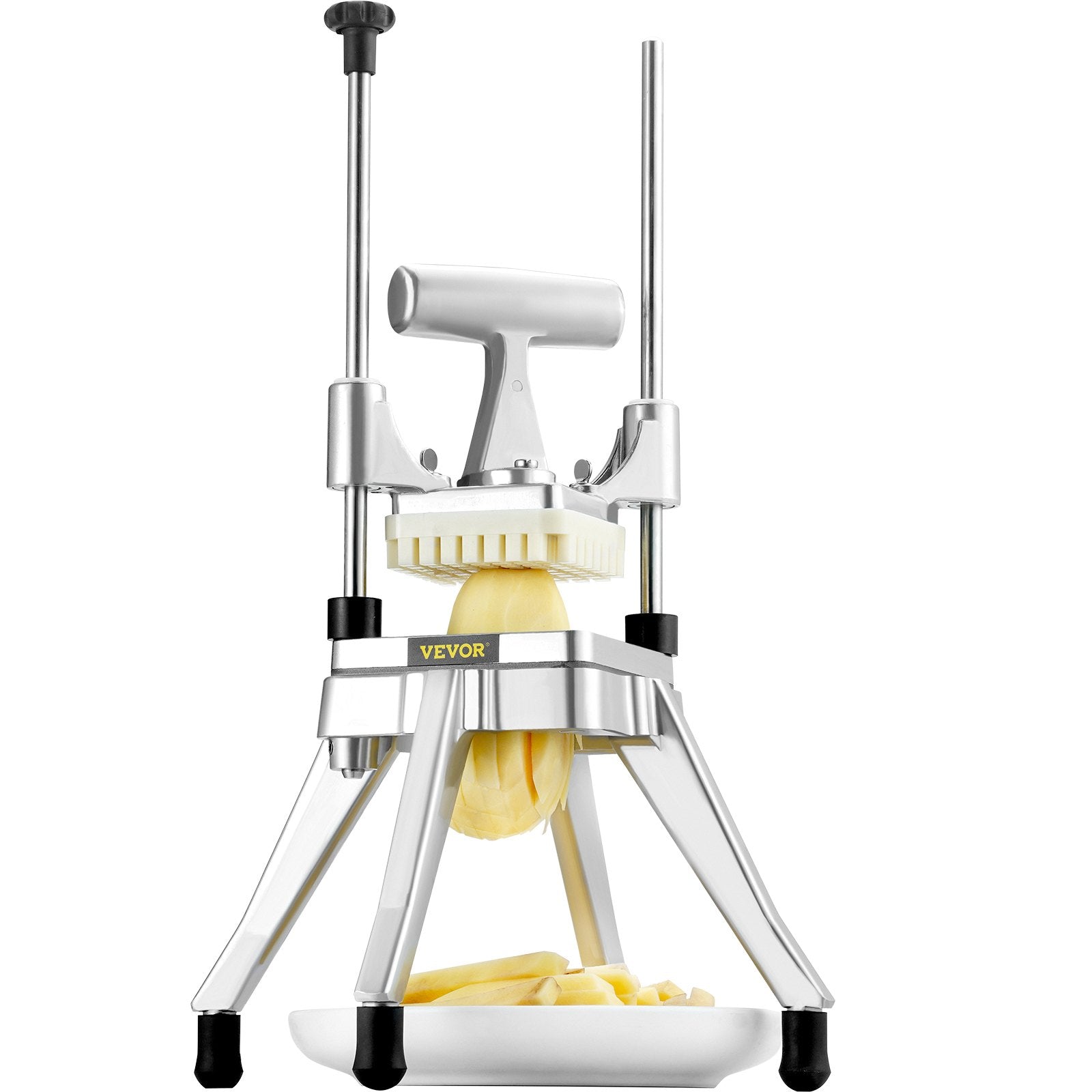 Commercial Vegetable Fruit Chopper 1/4" Blade Heavy-Duty Stainless Steel Cutter