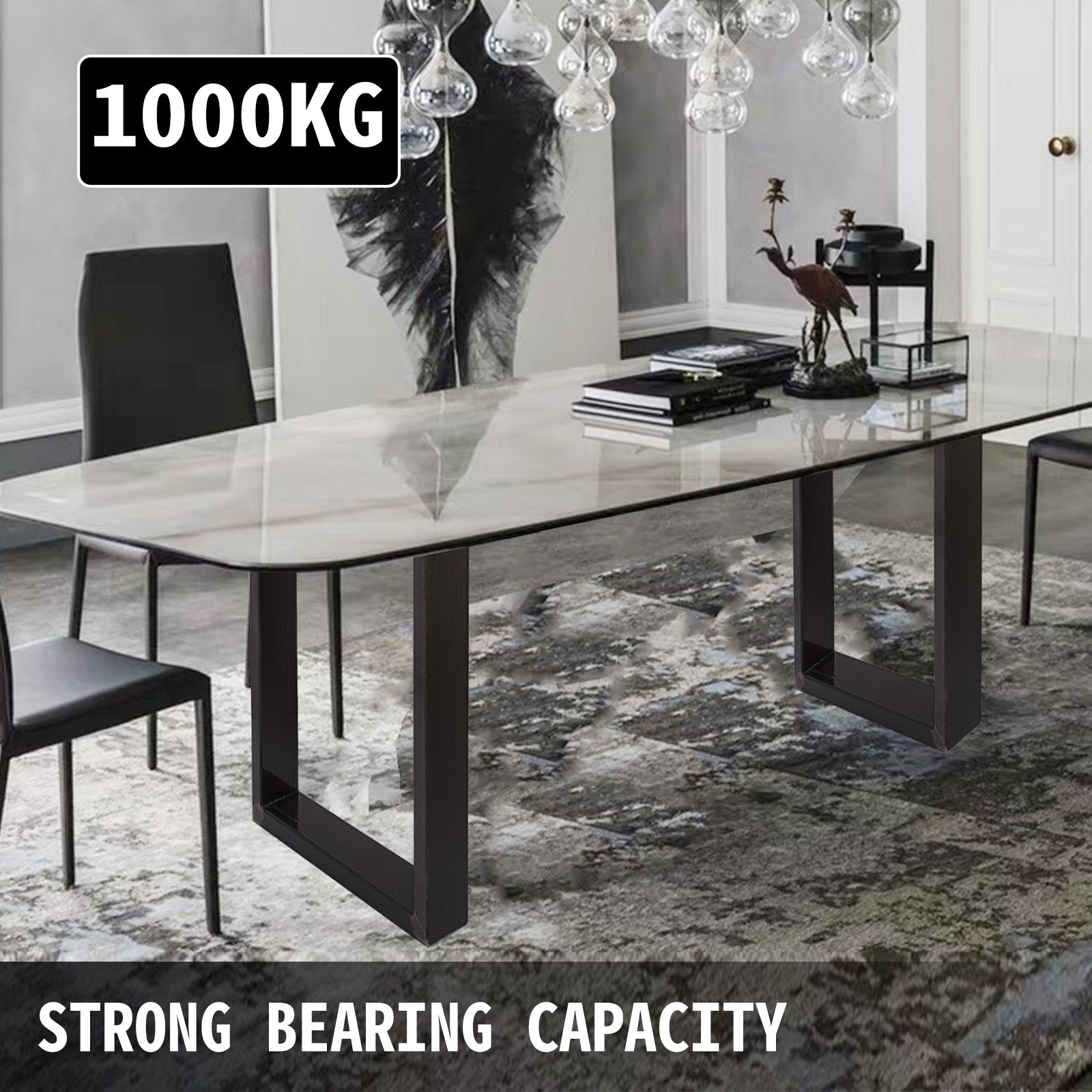Dining Table Legs 72x60cm Set of 2  Office Computer Desk Bench Country Style