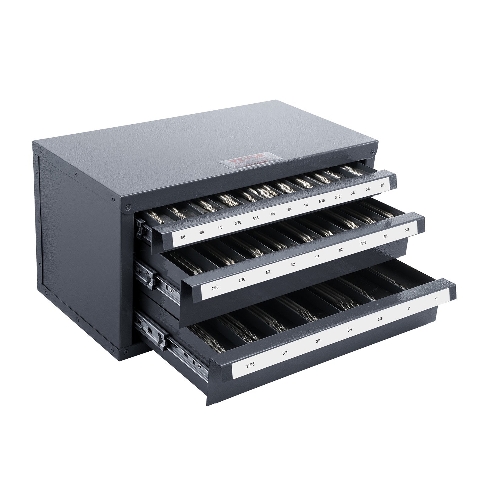 3 Drawer End Mill Dispenser Cabinet 29 Compartment Steel Organizer