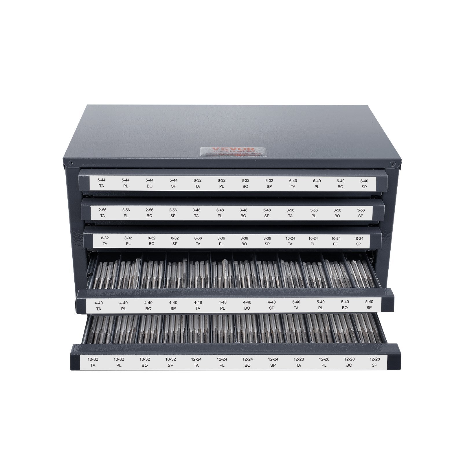 5 Drawer Tap Dispenser Cabinet 60 Compartment Steel Organizer