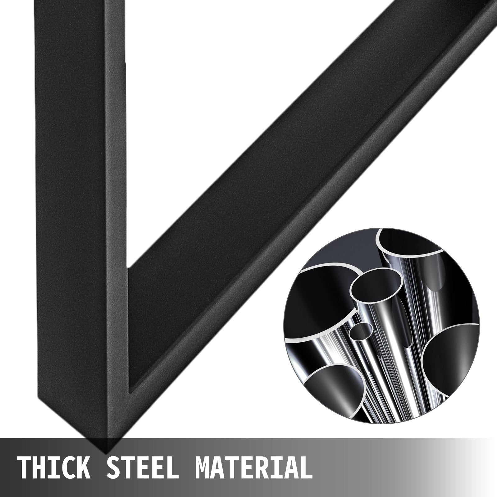 Metal Table Legs Set of 2 35x28 Steel Dining Office Computer Desk Bench Legs