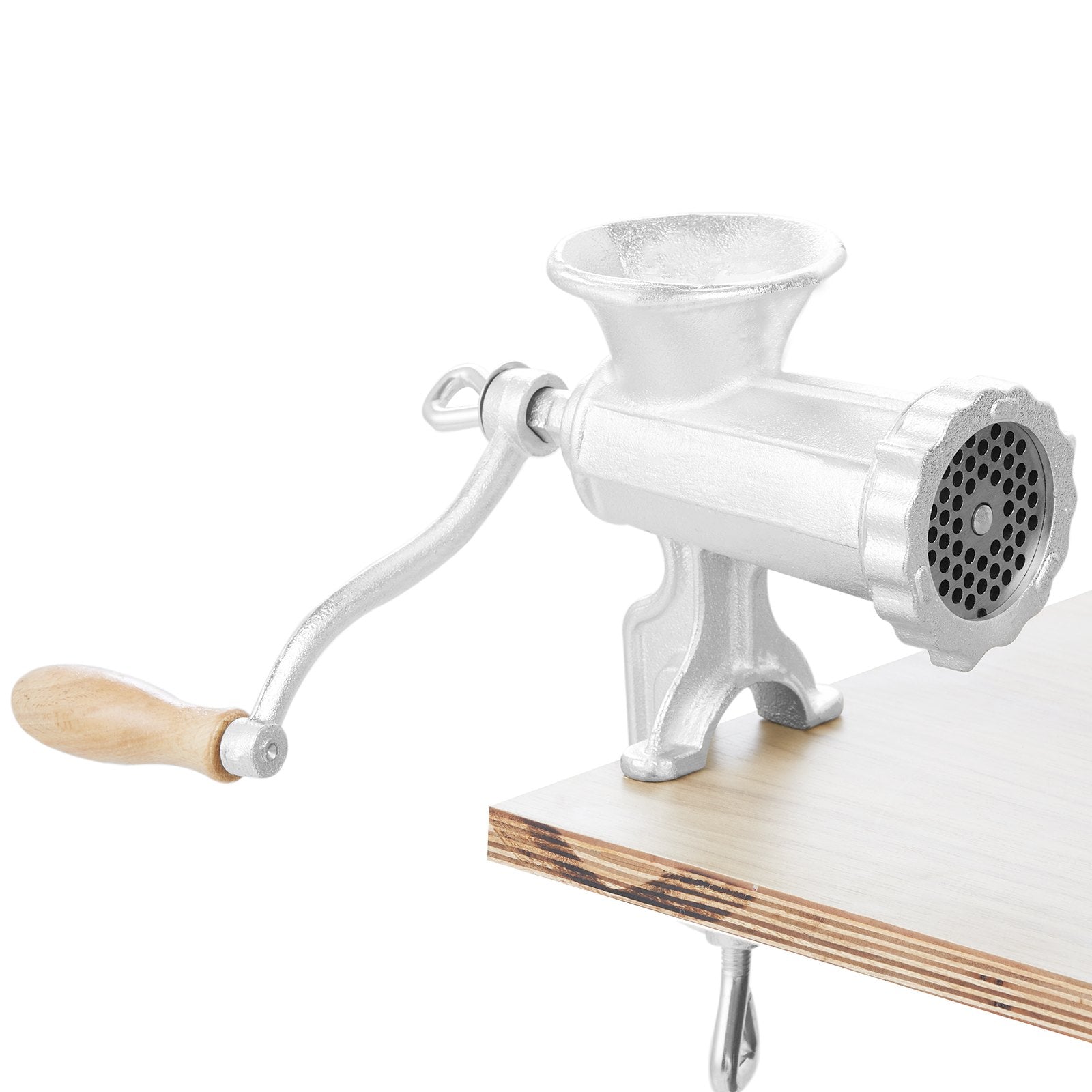 Manual Meat Grinder Heavy Duty Cast Iron with Steel Table Clamp
