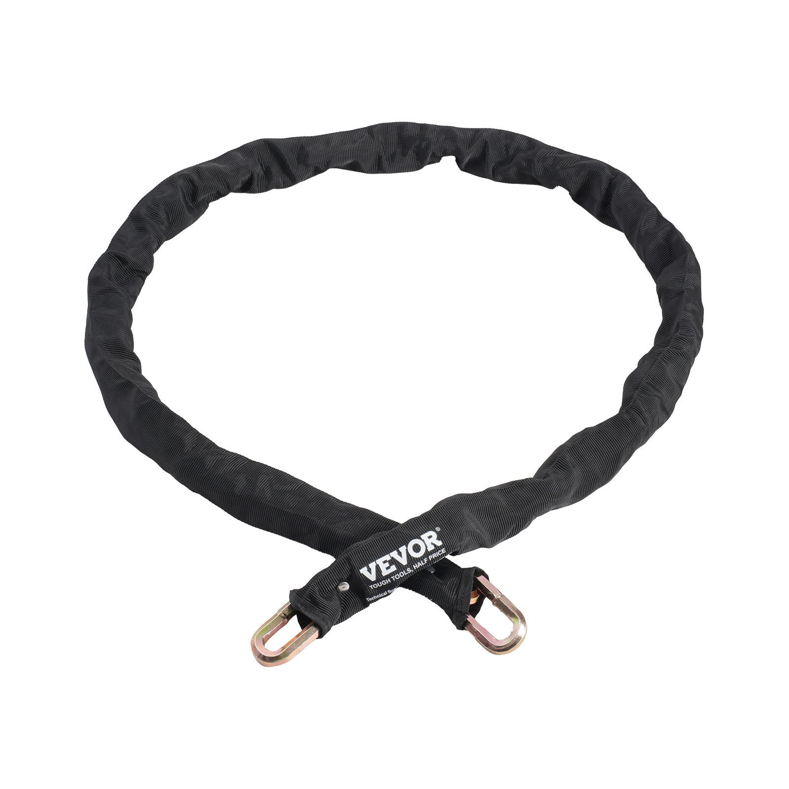 Bike Chain Lock 5.91 Ft, 9.5mm Heavy Duty Steel Anti-Theft Lock, Black