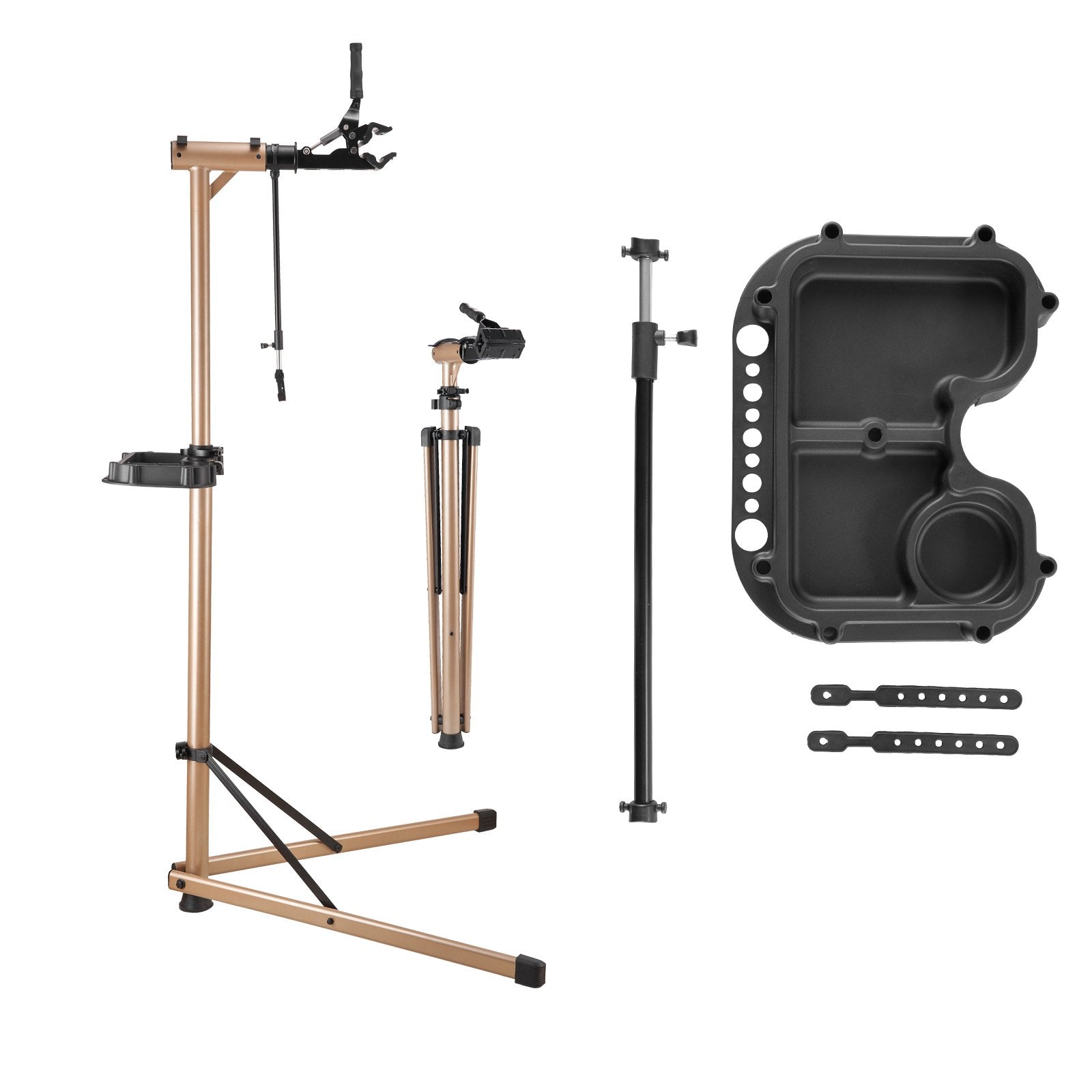Bike Repair Stand 49.9kg 1025-1510mm Adjustable Foldable with Tool Tray