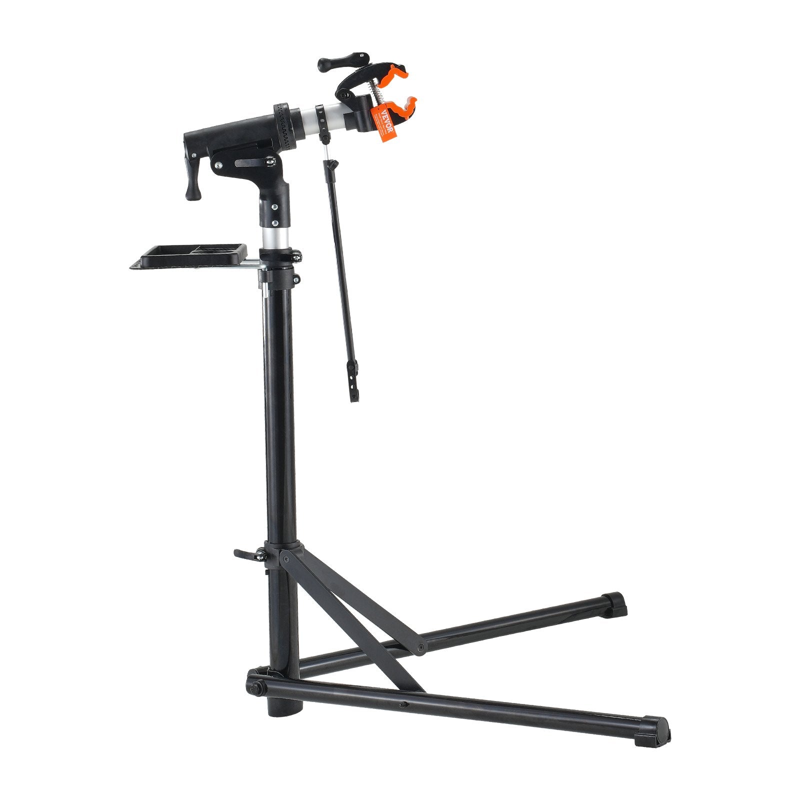 Bike Repair Stand 66lbs Heavy-Duty Aluminum Adjustable Foldable with Tool Tray