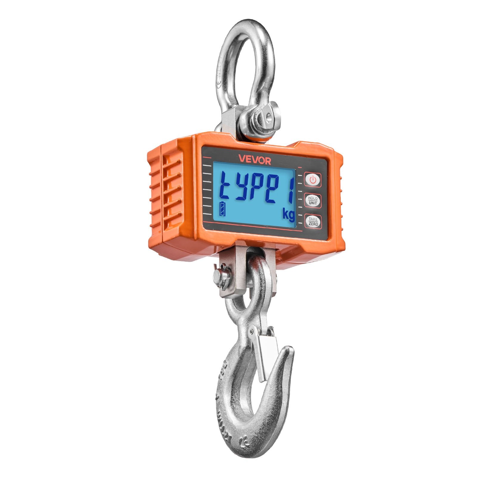 Industrial Digital Crane Scale 2000kg Capacity Hanging LCD Remote Control