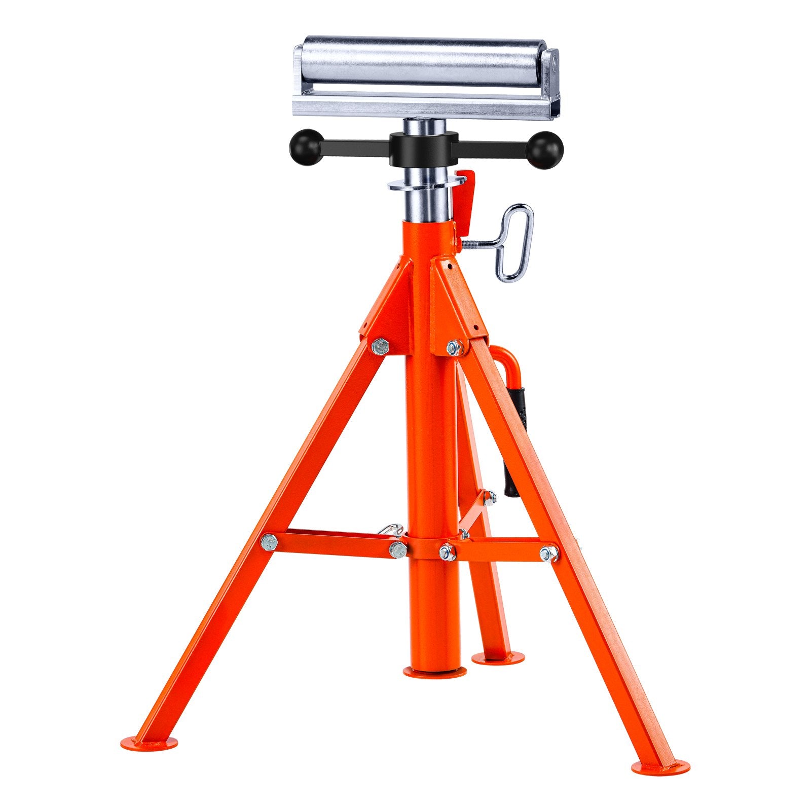 Roller Stand Heavy Duty 1136KG Load 27.6-52in Adjustable 45# Steel Support