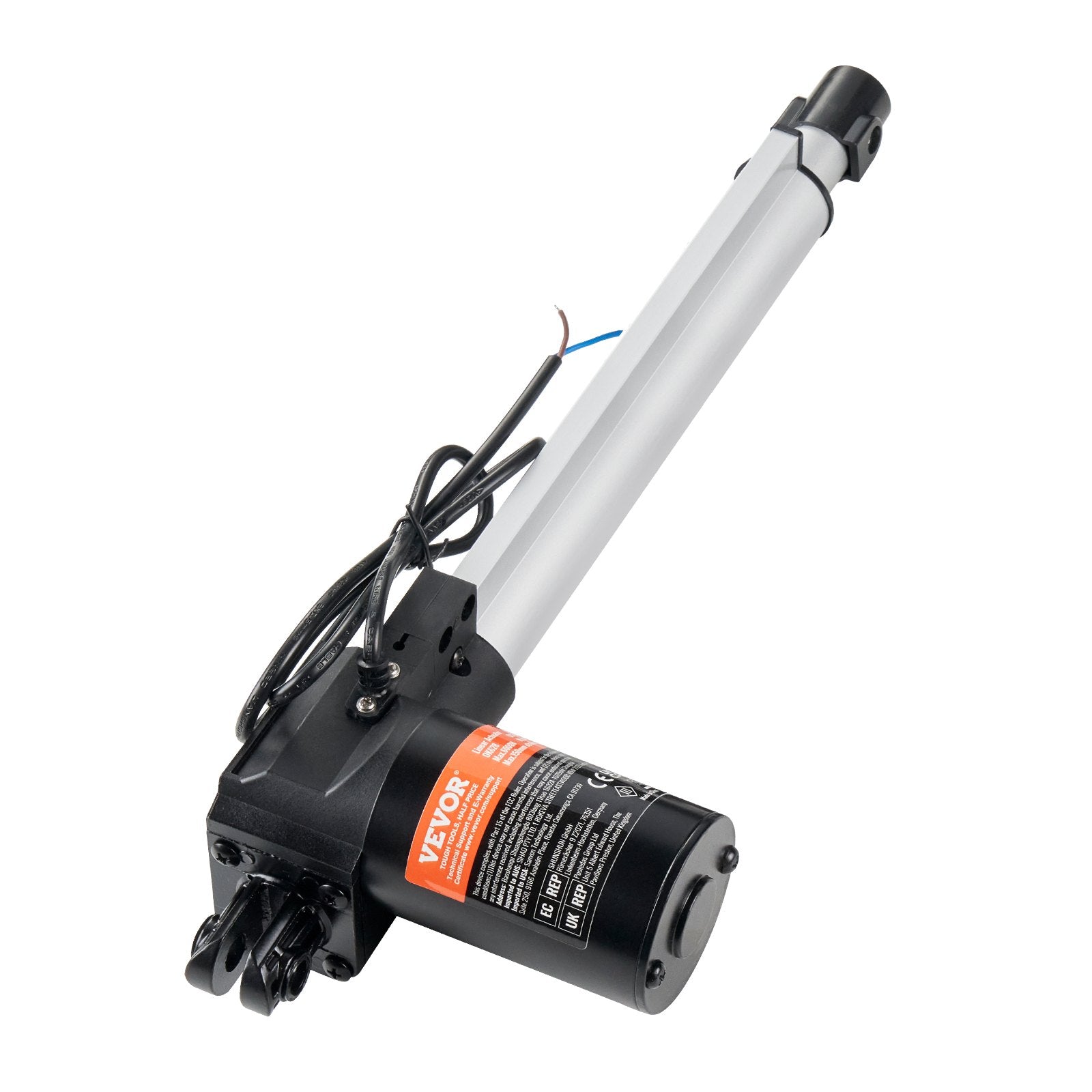 Linear Actuator 12V 10" 1320lbs/6000N 0.19"/s with Mounting Bracket IP44