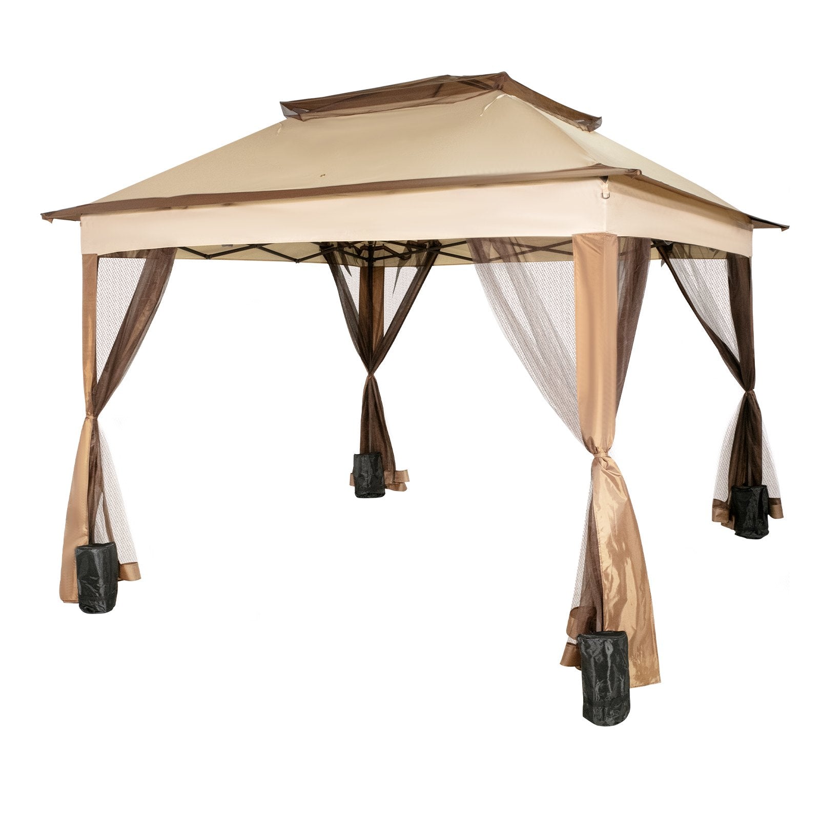 Canopy Gazebo Tent Outdoor 11x11 Portable Shelter Shade Backyard Patio Garden