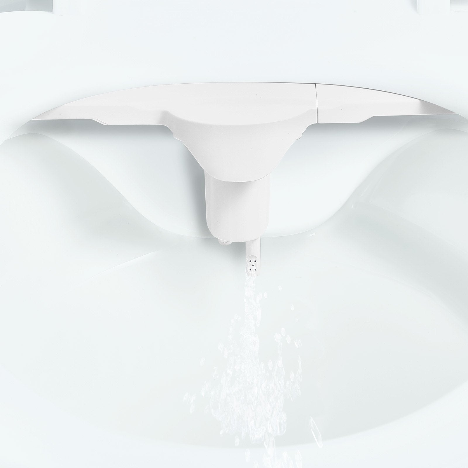 Ultra Thin Bidet Toilet Attachment, Dual Nozzles, Adjustable Pressure, Cold