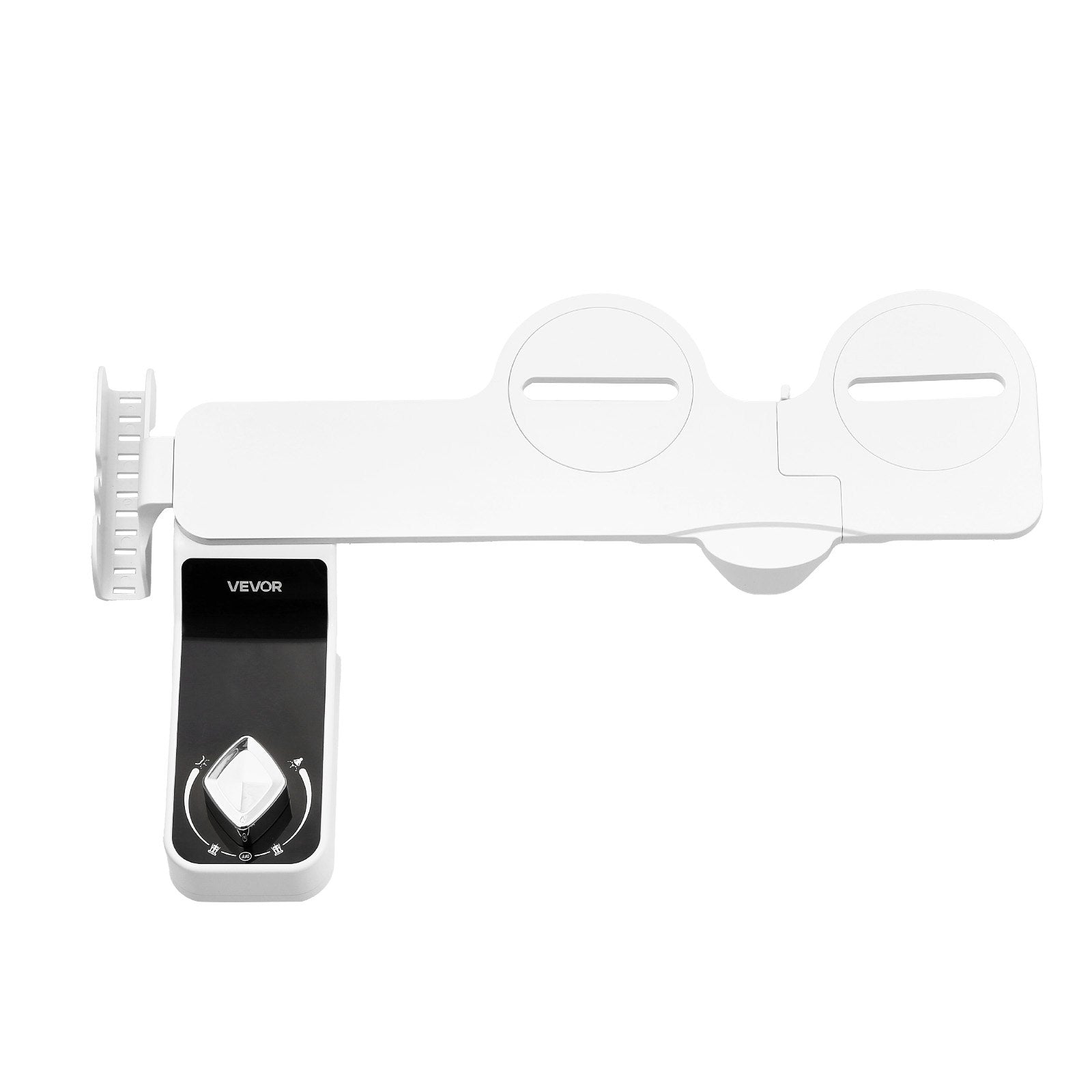 Ultra Thin Bidet Toilet Attachment, Dual Nozzles, Adjustable Pressure, Cold