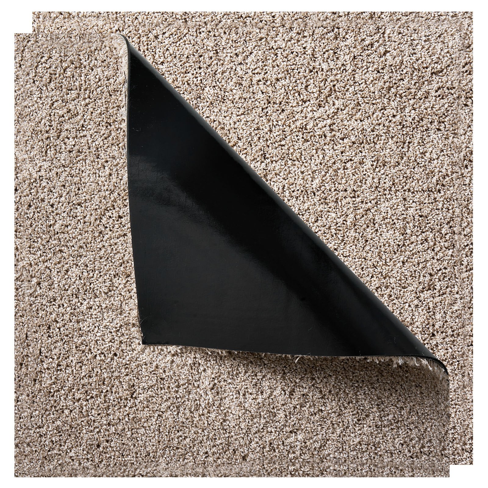 Carpet Tiles 457x457mm, 10 Pack Self-Adhesive Soft Plush Squares, Light Brown