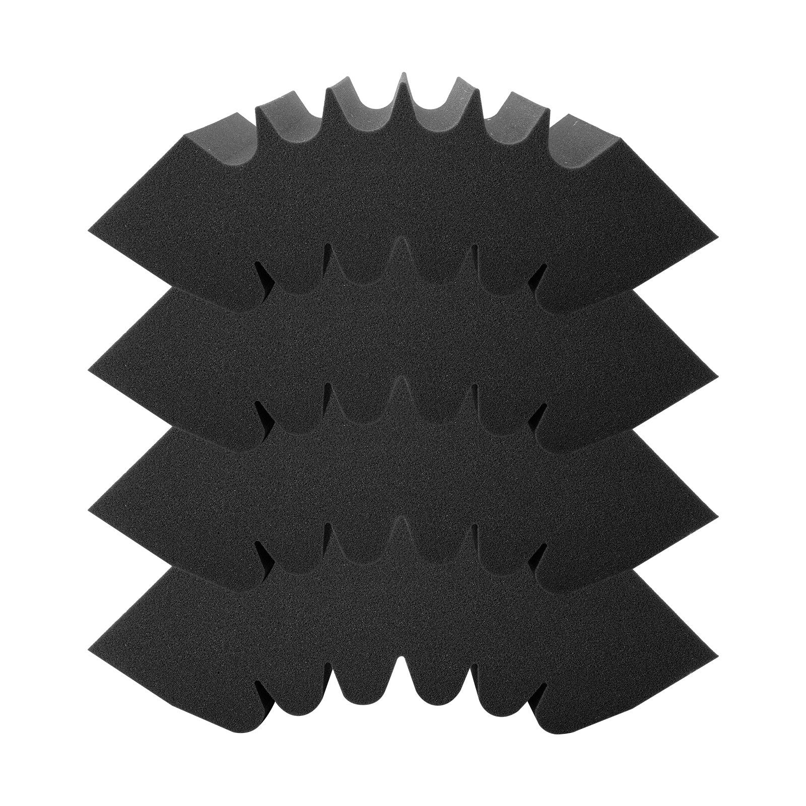 Acoustic Foam Panels 4-Pack, High-Density Soundproof Wall & Ceiling Panels